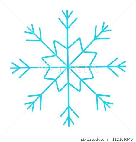 snowflake christmas winter cold pattern icon element 112169340