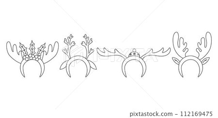 deer antler headbands set christmas textile i deer antler headbands set christmas textile i 112169475