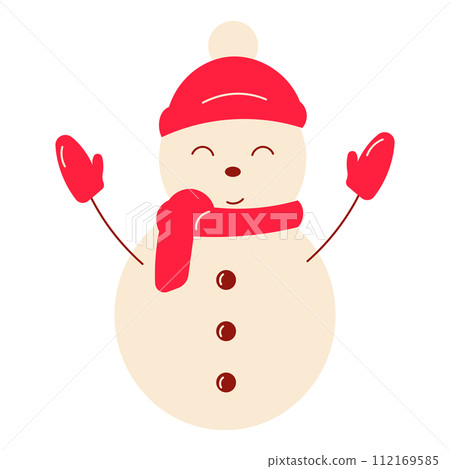 snowman snow winter hat gloves emoticon icon snowman snow winter hat gloves emoticon icon 112169585