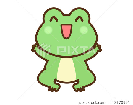青蛙跳起來的插圖（有線） 112170995