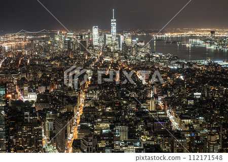 帝國大廈的夜景 帝國大廈的夜景 112171548