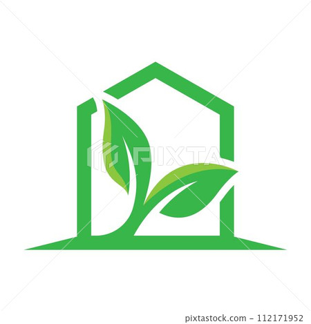 Eco house logo images illustration Eco house logo images illustration 112171952