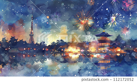 日本名勝及花火大會AI圖像 日本名勝及花火大會AI圖像 112172052