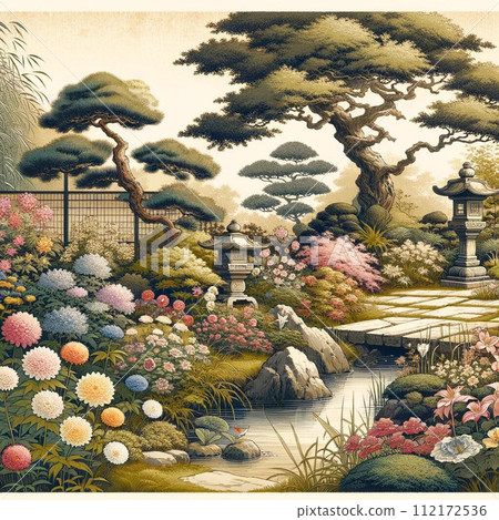 Scenery with pine tree 112172536