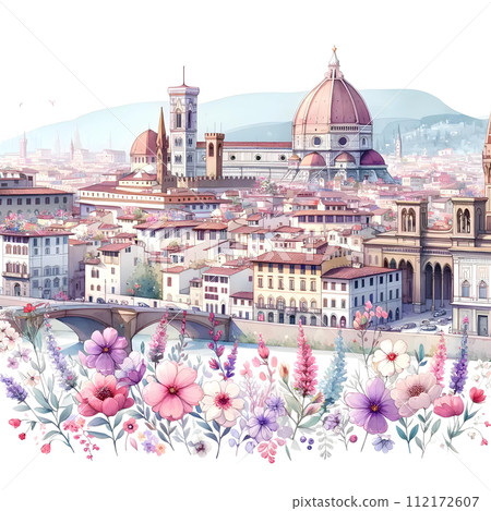 Florence city in spring Florence city in spring 112172607