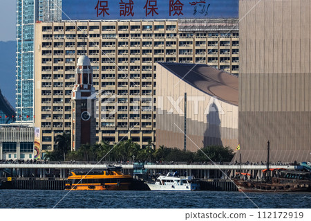 harbour at day , Tsim Sha Tsui Waterfront Promenade Jan 13 2024 harbour at day , Tsim Sha Tsui Waterfront Promenade Jan 13 2024 112172919