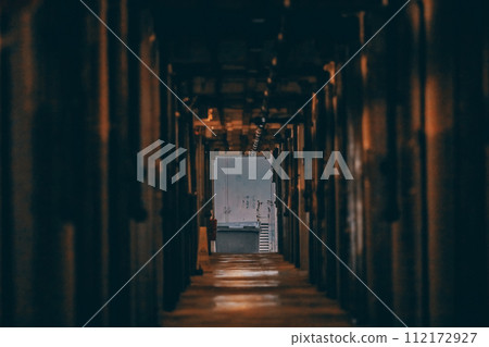 Corridor of old residential building in Tai Hang Sai Estate Jan 13 2024 Corridor of old residential building in Tai Hang Sai Estate Jan 13 2024 112172927