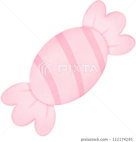 Illustration of a pink candy isolated on png or transparent background 112174295