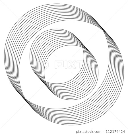 O Letter. 3D Geometric letter. Streetwear stile.  112174424
