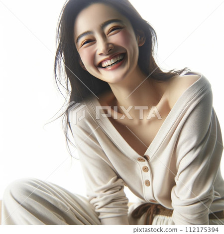 Oriental woman, Asian woman, Oriental girl, Asian girl, Oriental woman, Asian woman, various gestures, postures, expressions 112175394