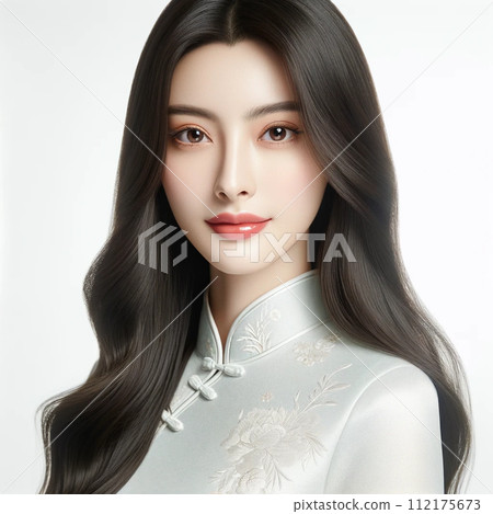 Oriental woman, Asian woman, Oriental girl, Asian girl, Oriental woman, Asian woman, various gestures, postures, expressions 112175673