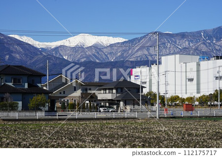 山梨縣中駒郡昭及町JR身延線常永站週邊景觀 山梨縣中駒郡昭及町JR身延線常永站週邊景觀 112175717