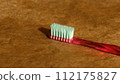 This is a used toothbrush or plastic product whose bristles have spread out. 112175827