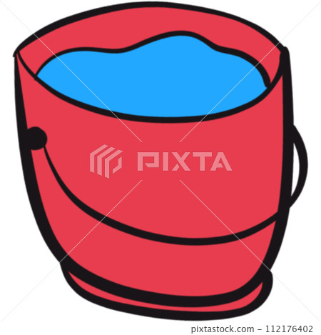 The illustration of a bucket The illustration of a bucket 112176402
