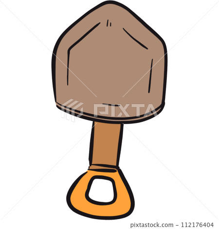 The illustration of a shovel The illustration of a shovel 112176404