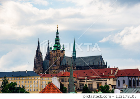 Cityscape and beautiful architecture of the old town of Prague, Czech Republic Cityscape and beautiful architecture of the old town of Prague, Czech Republic 112178103