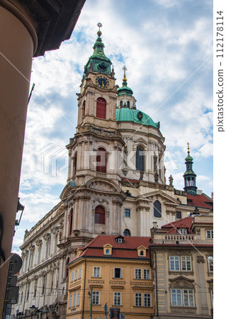 Cityscape and beautiful architecture of the old town of Prague, Czech Republic Cityscape and beautiful architecture of the old town of Prague, Czech Republic 112178114