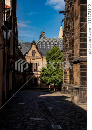 Cityscape and beautiful architecture of the old town of Prague, Czech Republic Cityscape and beautiful architecture of the old town of Prague, Czech Republic 112178140