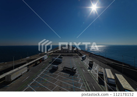 Umihotaru PA and Tokyo Bay Aqua Line [Transportation image] 112178152