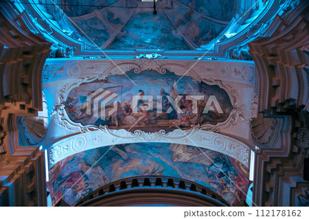 捷克共和國布拉格老城區的城市景觀和美麗的建築 112178162