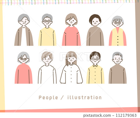 Illustration of a simple person_1 112179363