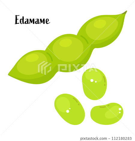 毛豆的矢量圖解。 112180283