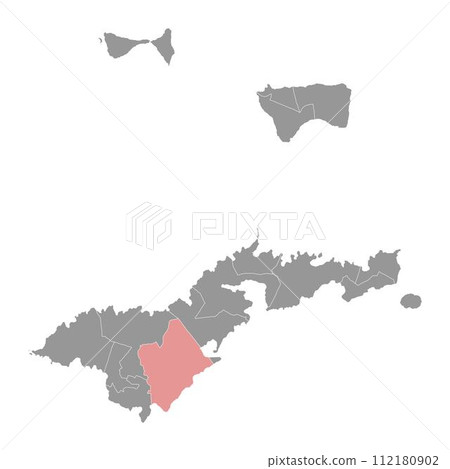 Tualauta County map, administrative division of American Samoa. Vector illustration. Tualauta County map, administrative division of American Samoa. Vector illustration. 112180902