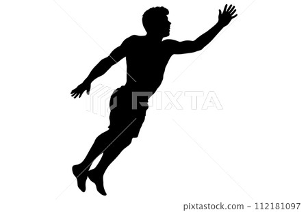 Silhouettes of jumping people,Jumping group people silhouette. People jumping, Silhouettes of jumping people,Jumping group people silhouette. People jumping, 112181097