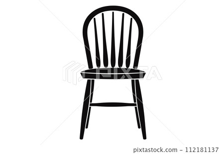 Wooden chairs silhouette, Chair silhouettes, Wooden modern chairs silhouette, Wooden chairs vector set 112181137