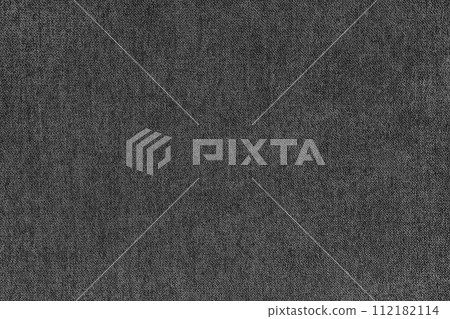 Plain black velours fleecy upholstery fabric texture background. 112182114