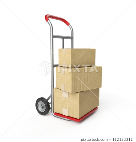Hand truck 3D Hand truck 3D 112183311