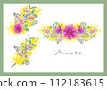 含羞草相思矢量素材花束花圈乾花花束 112183615