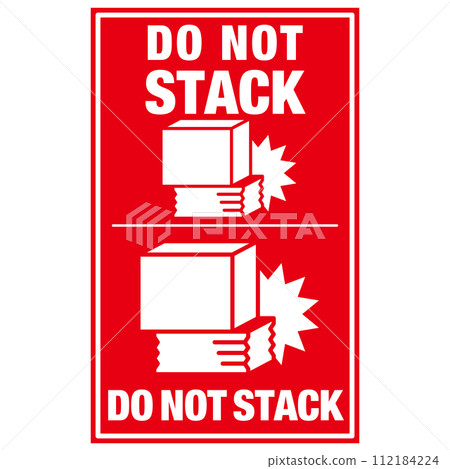 寄送包裹的警示貼紙,搬運注意事項:嚴禁卸貨。 寄送包裹的警示貼紙,搬運注意事項:嚴禁卸貨。 112184224