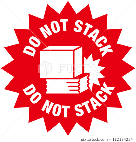 寄送包裹的警示貼紙,搬運注意事項:嚴禁卸貨。 寄送包裹的警示貼紙,搬運注意事項:嚴禁卸貨。 112184234