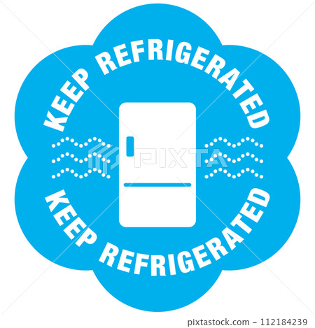 送貨上門包裹的警示貼紙，處理注意事項：必須冷藏 112184239