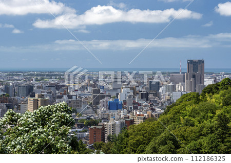 Kanazawa city seen from Mt. Utatsu Kanazawa city seen from Mt. Utatsu 112186325