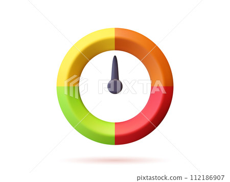 3D speed vector icon. 3D speed vector icon. 112186907