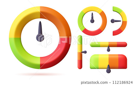 3D speed vector icon. 3D speed vector icon. 112186924