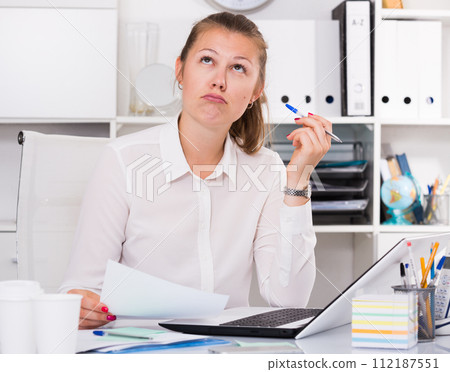 Female manager is having complicated issue with project 112187551