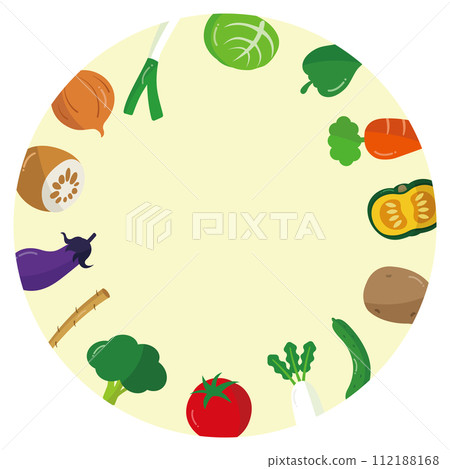 Cute vegetable frame 112188168