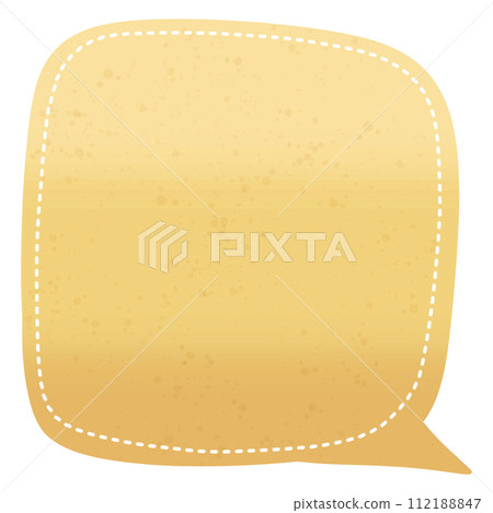 Yellow vibrant chat box illustration 112188847