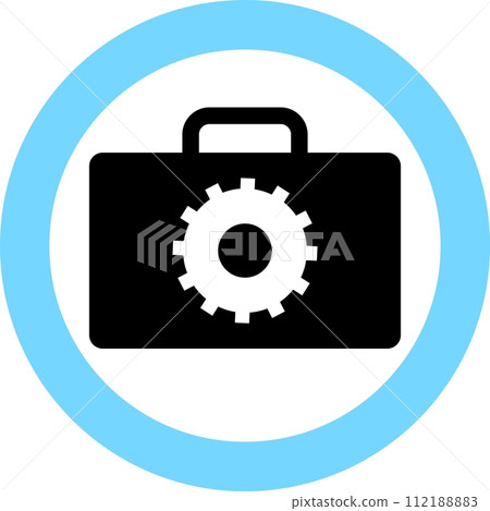 Silhouette of Repair Kit Icon in Flat Style. Vector Illustration. 112188883