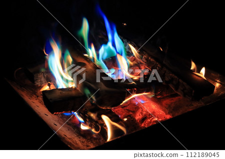 rainbow bonfire rainbow bonfire 112189045