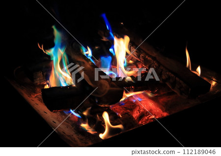 rainbow bonfire rainbow bonfire 112189046