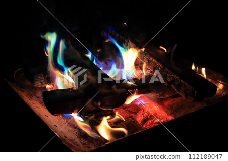 rainbow bonfire 112189047