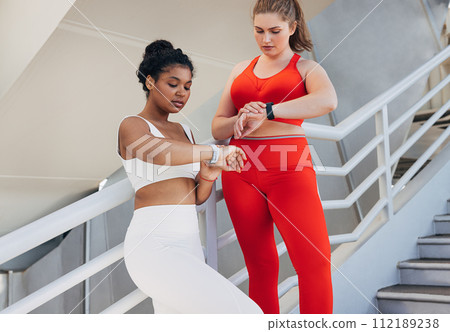 female, fitness, friend 112189238