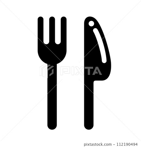 knife fork icon knife fork icon 112190494
