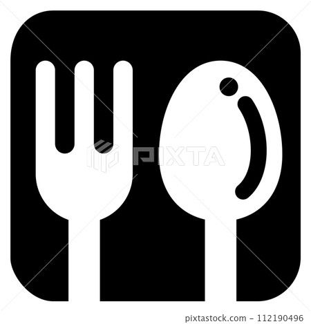 fork spoon icon fork spoon icon 112190496
