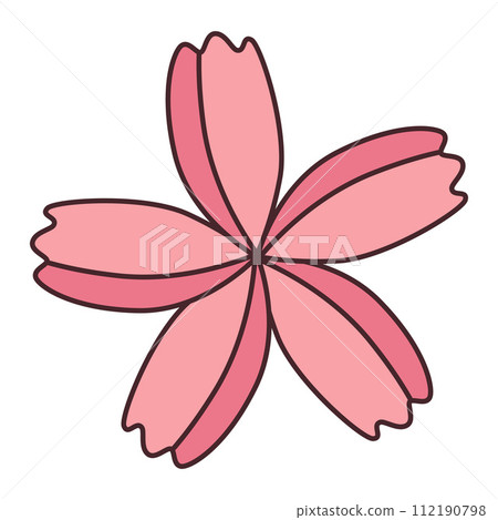 Pink flower. Floral design element. Pink flower. Floral design element. 112190798