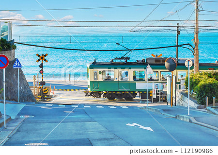 湘南海岸鎌倉高中站鐵路道口 112190986